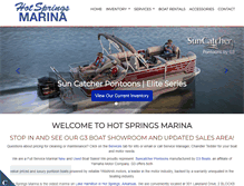 Tablet Screenshot of hotspringsmarina.com
